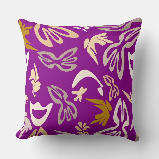 Elves, Butterflies and Masks 6 Cushion (Front)