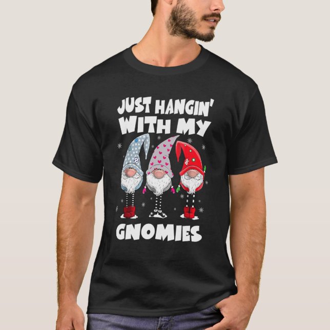 Elves Christmas Gnomies Matching Family Pajama Cos T-Shirt (Front)