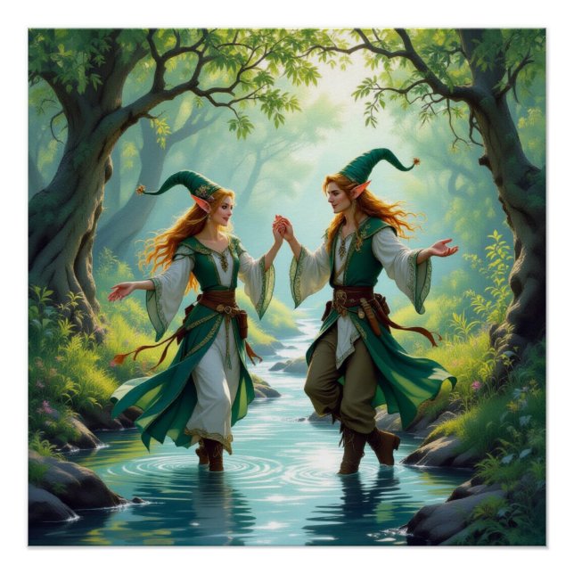 Elves Dancing Poster (Front)