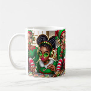 Elves Eating Goodies Coffee Mug