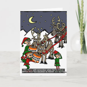 Elves Get Revenge Holiday Card