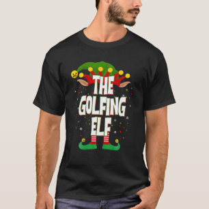 Elves Group The Golfing Elf Christmas T-Shirt