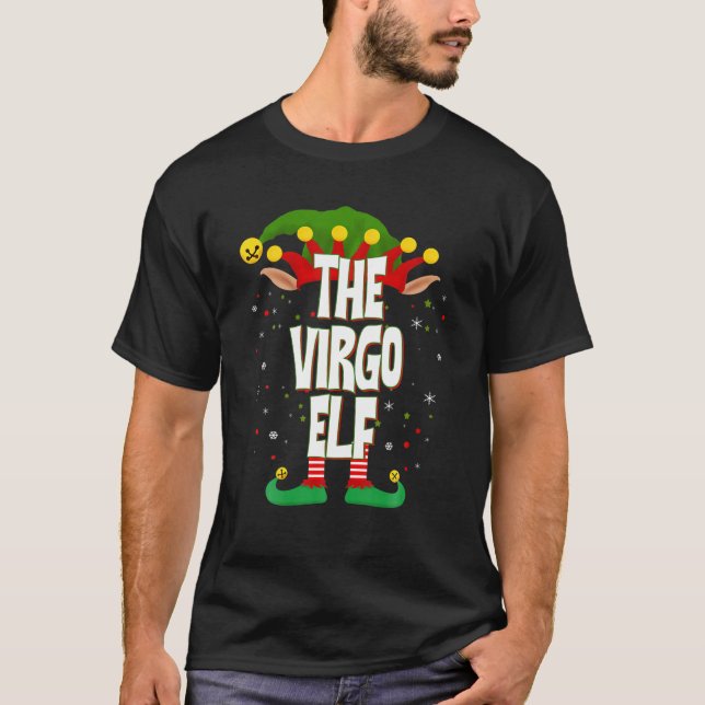 Elves Group The Virgo Elf Christmas T-Shirt (Front)