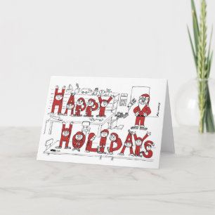 Elves Holiday Card