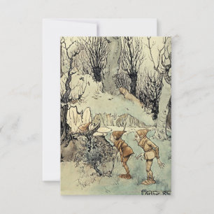 “Elves in the Wood” by Arthur Rackham Thank You Card