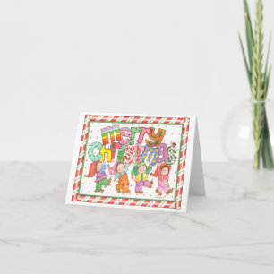 Elves Merry Christmas Card