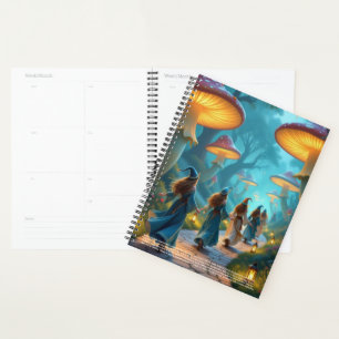 Elves Mushrooms Calendar Planner