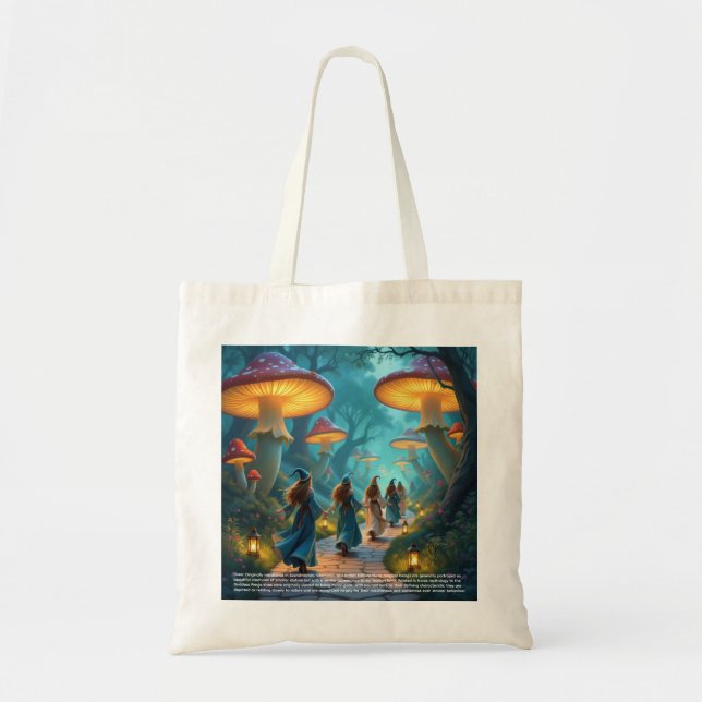 Elves Mushrooms Tote Bag (Front)