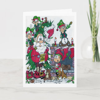 Elves on Strike!!!! Holiday Card