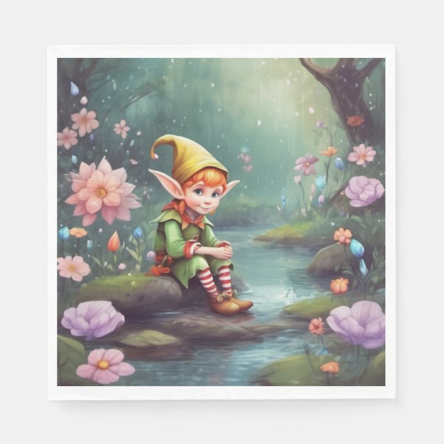 Elves Paper Napkin (Front)