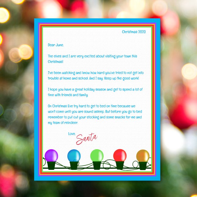Elves & Santa Letter Paper Sheet (Creator Uploaded)