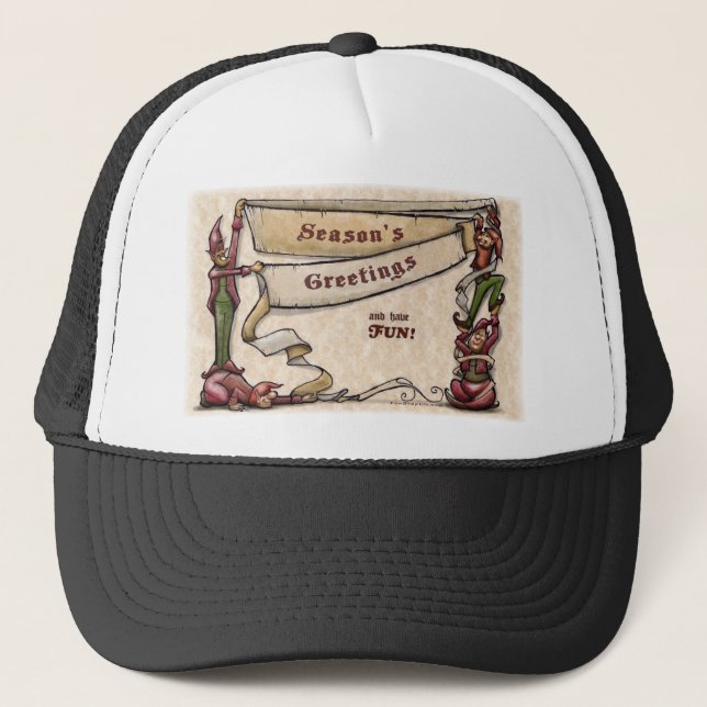 Elves - Season's Greetings Trucker Hat (Front)