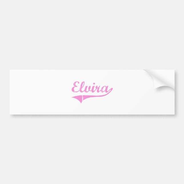 Elvira Classic Style Name Bumper Sticker (Front)