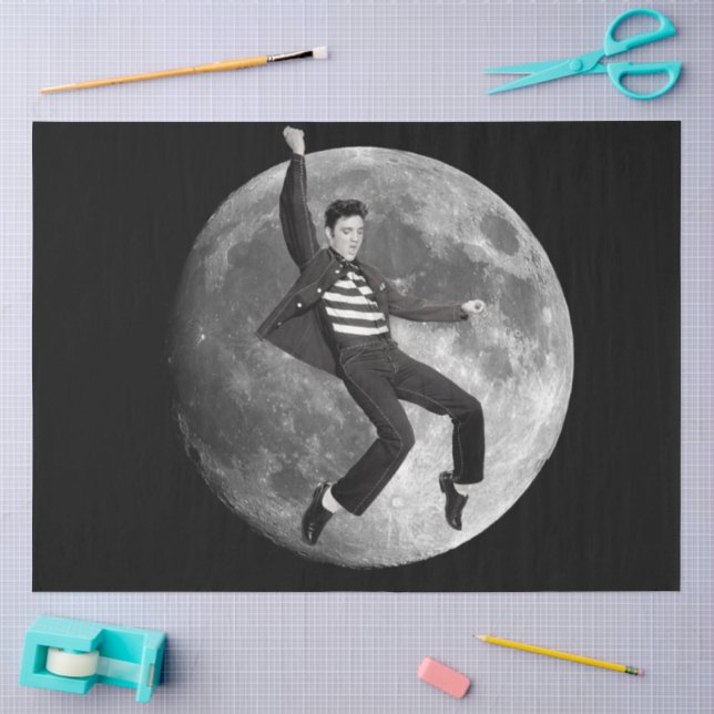Elvis and the Moon Tissue Paper (Craft)