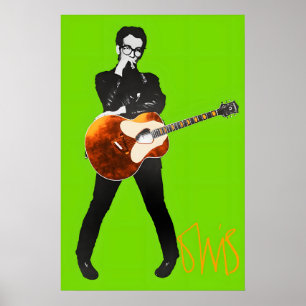Elvis Costello 1977 Stiff Records Promo Poster