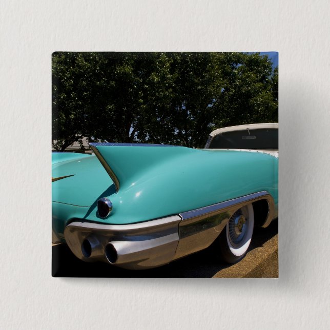 Elvis Presley's Green Cadillac Convertible in 15 Cm Square Badge (Front)