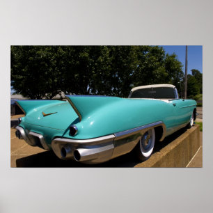 Elvis Presley's Green Cadillac Convertible in Poster