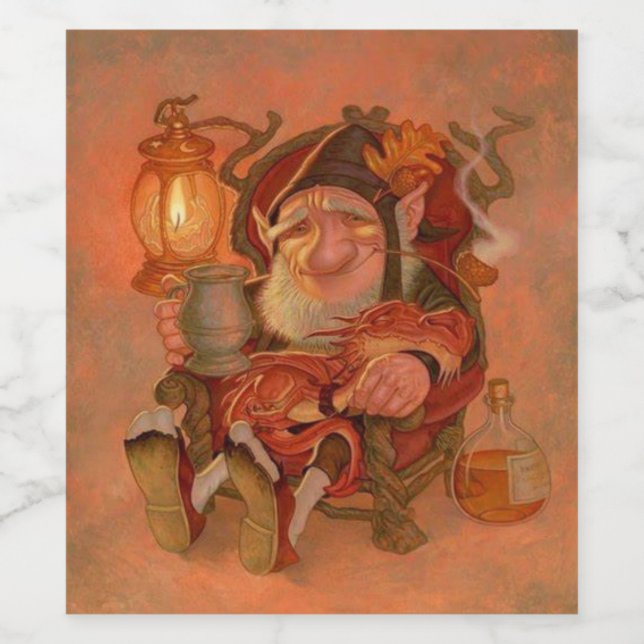 Elvish Wine Wine Label (Single Label)