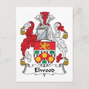 Elwood Family Crest Postcard