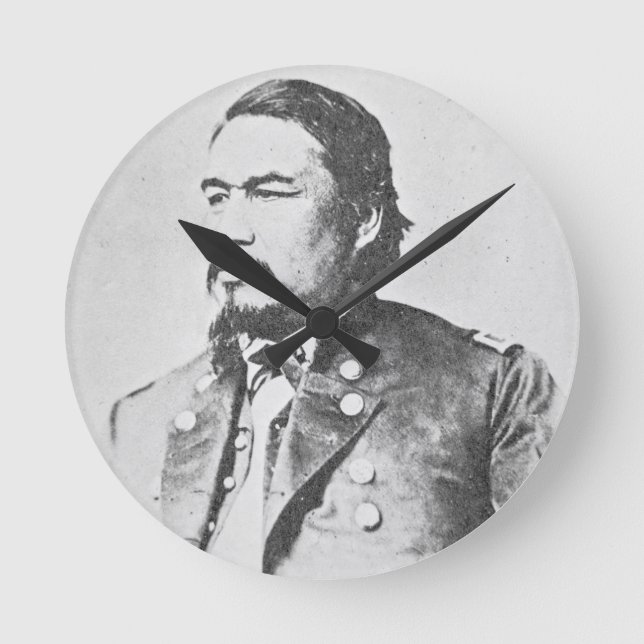 Ely Samuel Parker (1828-95) Seneca Chief and Feder Round Clock (Front)