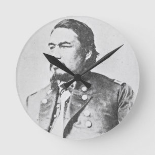 Ely Samuel Parker (1828-95) Seneca Chief and Feder Round Clock