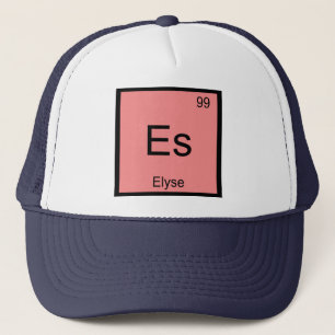 Elyse Name Chemistry Element Periodic Table Trucker Hat