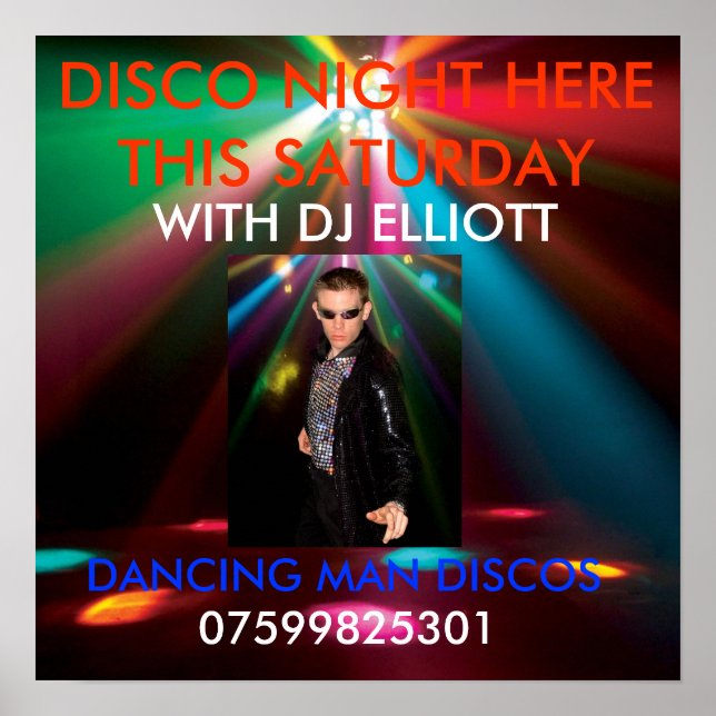 EM_ADJ-EPSILON_FX, d man, DANCING MAN DISCOS, D... Poster (Front)