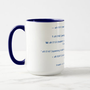 Em dash symbol codes and more mug