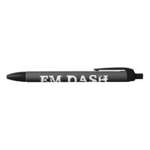 Em Dash Writing Black Ink Pen