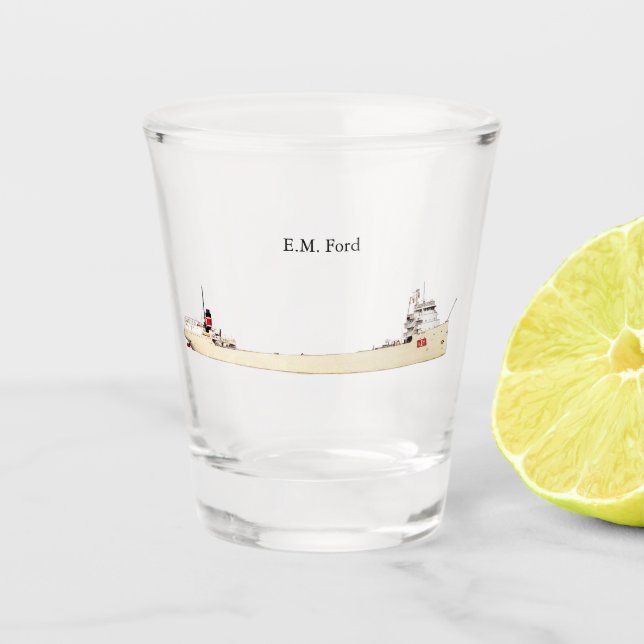 EM Ford shot glass (Front)