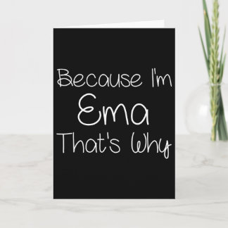 Ema Funny Personalised Birthday Women Name Gift Id Card