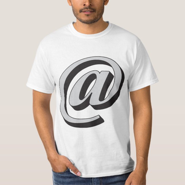 email computer sign T-Shirt (Front)