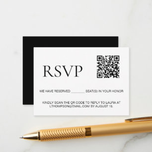 Email Response to event Custom QR code Enclosure Card