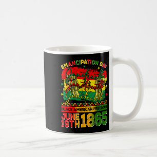 Emancipation day black american freedom june 19th coffee mug