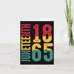 Emancipation Day Is Great With 1865 Juneteenth Fla Card