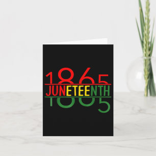 Emancipation Day Is Great With 1865 Juneteenth Fla Card