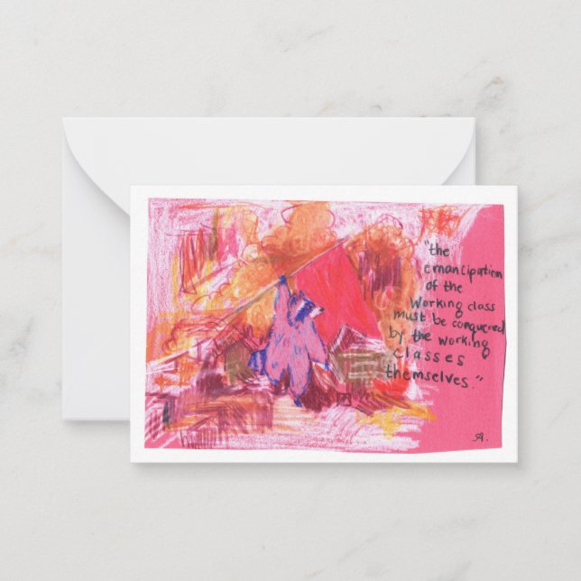 Emancipation Marx Racoon Card (Front)