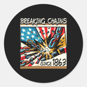 Emancipation Proclamation African American Junetee Classic Round Sticker