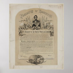 Emancipation Proclamation B B Russell & Co (1868) Poster