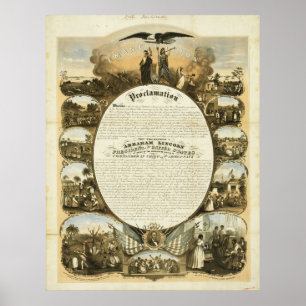 Emancipation Proclamation by L. Lipman Poster