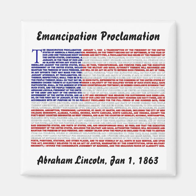 Emancipation Proclamation Magnet (Front)