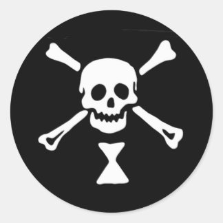 Emanuel Wynne Pirate Flag Classic Round Sticker