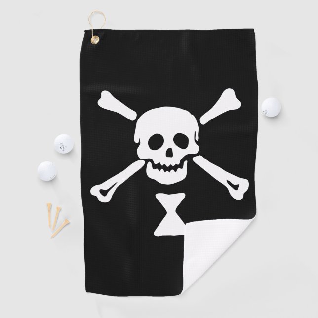 Emanuel Wynne Pirate Flag Jolly Roger Golf Towel (InSitu)