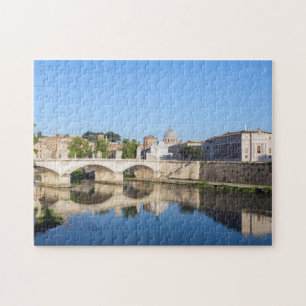 Emanuele II bridge and St. Peter's Basilica - Rome Jigsaw Puzzle