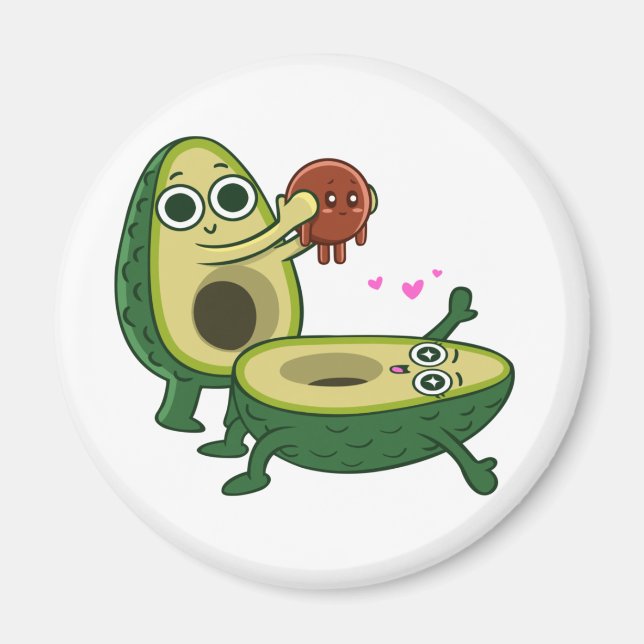 Embarazo aguacate magnet (Front)