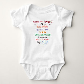 Embarazo/Pregnancy announcement Baby Bodysuit
