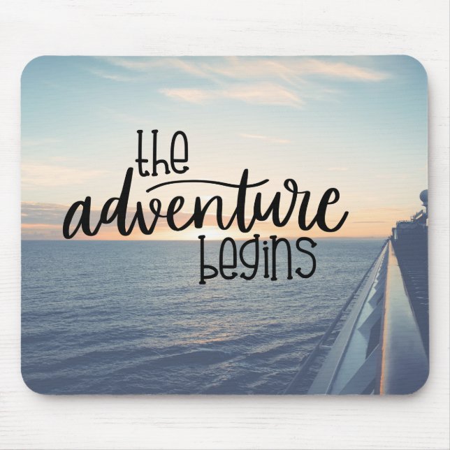 Embark on Adventure Mouse Pad (Front)