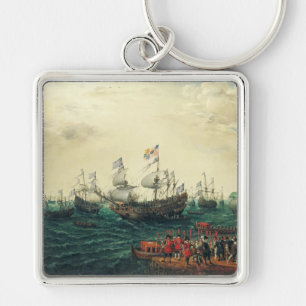 Embarkation at Margate of the Elector Palatine  Key Ring