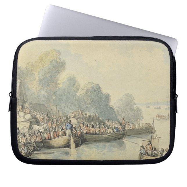 Embarkation at Southampton on 20th June after Lord Laptop Sleeve (Front)