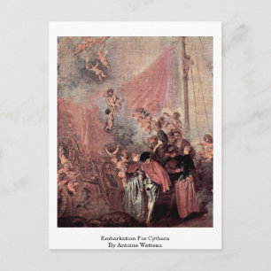 Embarkation For Cythera By Antoine Watteau Postcard
